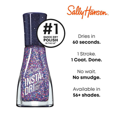 Sally Hansen Insta-Dri Nail Polish - Grape Shifter - Quick Dry, Long Lasting, Streak-Free Shine - Purple Avelisse