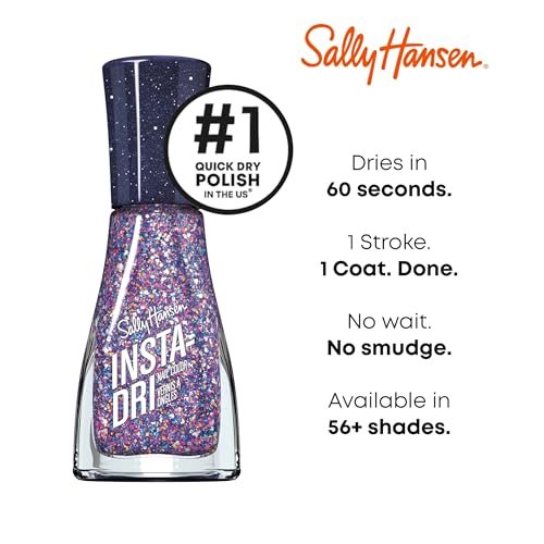 Sally Hansen Insta-Dri Nail Polish - Grape Shifter - Quick Dry, Long Lasting, Streak-Free Shine - Purple Avelisse