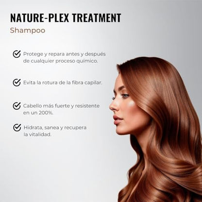 abril et nature - Nature Plex STOP Breakage Shampoo - Preventive, Protective & Repairing for Damaged Hair - 250 ml
