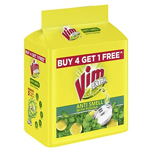 Vim Antismell with Pudina Dishwashing Liquid - Buy 4 Get 1 Free, Pack of 5 (200g Each) - görsel 4