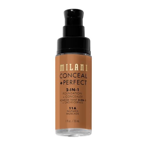 Milani Conceal + Perfect 2-in-1 Foundation + Concealer - 11A Nutmeg - Full Coverage, Waterproof & Sweatproof - görsel 5