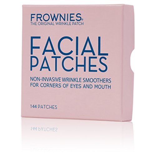 Frownies Facial Patches for Corners of Eyes & Mouth – Non-Comedogenic Anti-Wrinkle Patches to Smooth Smile Lines, Crow's Feet & Nasolabial Folds – Overnight Use – 144 Patches Avelisse
