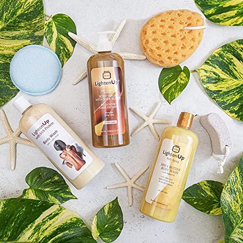 LightenUp Lighten-Up Exfoliating Body Wash with Shea Butter & Papaya - 33.8 Fl Oz Avelisse