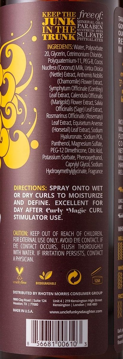 Uncle Funky's Daughter Thirsty Curls Leave-In Curl Revitalizer - 8 fl oz Avelisse