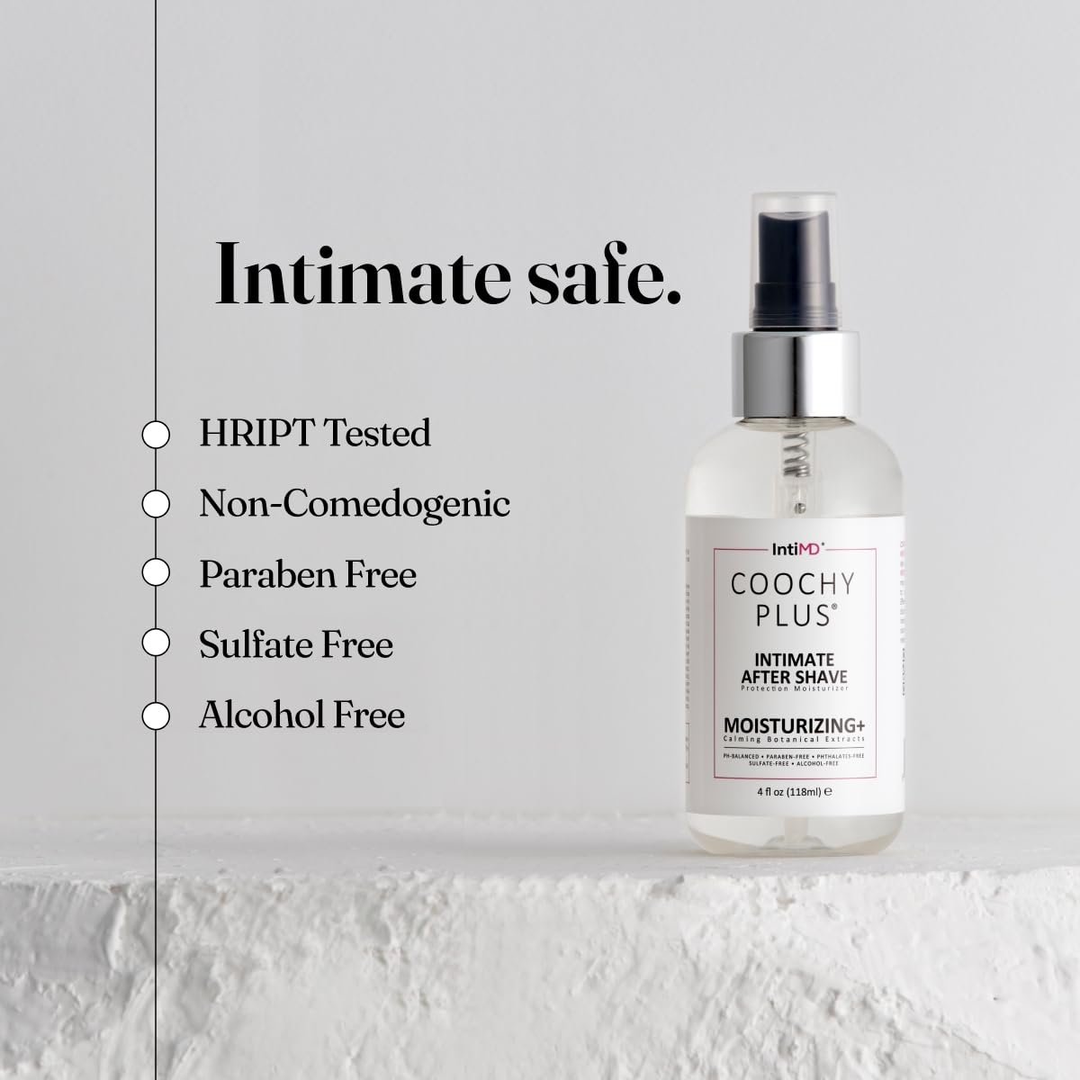 IntiMD COOCHY Intimate After Shave Protection Moisturizer Plus – Delicate Soothing Mist for Pubic Area & Armpits, Antioxidant Formula for Razor Burns, Itchiness & Ingrown Hairs - görsel 7