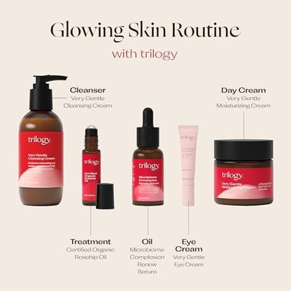 Trilogy Very Gentle Moisturising Cream with SyriCalm & Hyaluronic Acid for Sensitive Skin, 2.0 fl oz