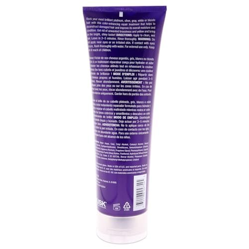 RUSK Deepshine PlatinumX Repair Treatment – Restore & Moisturize Blonde, Gray & Silver Hair – 8.5 oz Avelisse