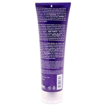 RUSK Deepshine PlatinumX Repair Treatment – Restore & Moisturize Blonde, Gray & Silver Hair – 8.5 oz Avelisse