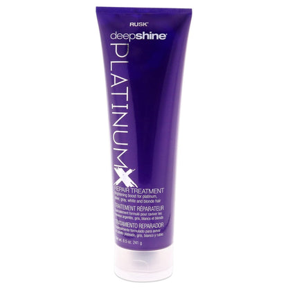 RUSK Deepshine PlatinumX Repair Treatment – Restore & Moisturize Blonde, Gray & Silver Hair – 8.5 oz Avelisse