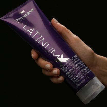 RUSK Deepshine PlatinumX Repair Treatment – Restore & Moisturize Blonde, Gray & Silver Hair – 8.5 oz Avelisse
