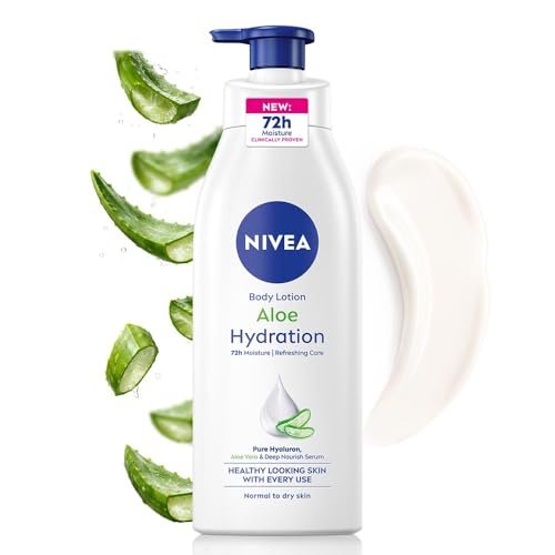 NIVEA Aloe Hydration Body Lotion for Dry Skin, 400ml (13.52 fl oz) - Moisturizing Lotion with Aloe Vera Avelisse