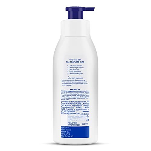 NIVEA Aloe Hydration Body Lotion for Dry Skin, 400ml (13.52 fl oz) - Moisturizing Lotion with Aloe Vera Avelisse