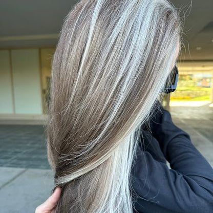 RUSK Deepshine PlatinumX Shampoo - Gentle Cleansing Brightening Color Boost for Platinum, Silver, Gray, White, and Blonde Hair (12 oz) Avelisse