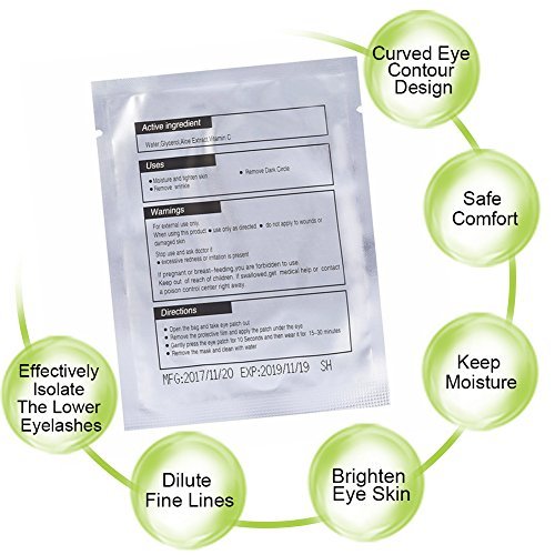 Qleng Hydrogel Eye Pads for Lash Extensions – Packaging: Resealable bag for freshness – Image 10