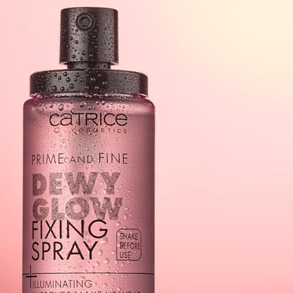 Catrice Prime & Fine Illuminating Dewy Glow Spray – Transparent, Fast-Drying Fixing Mist for a Radiant Finish (50 ml)