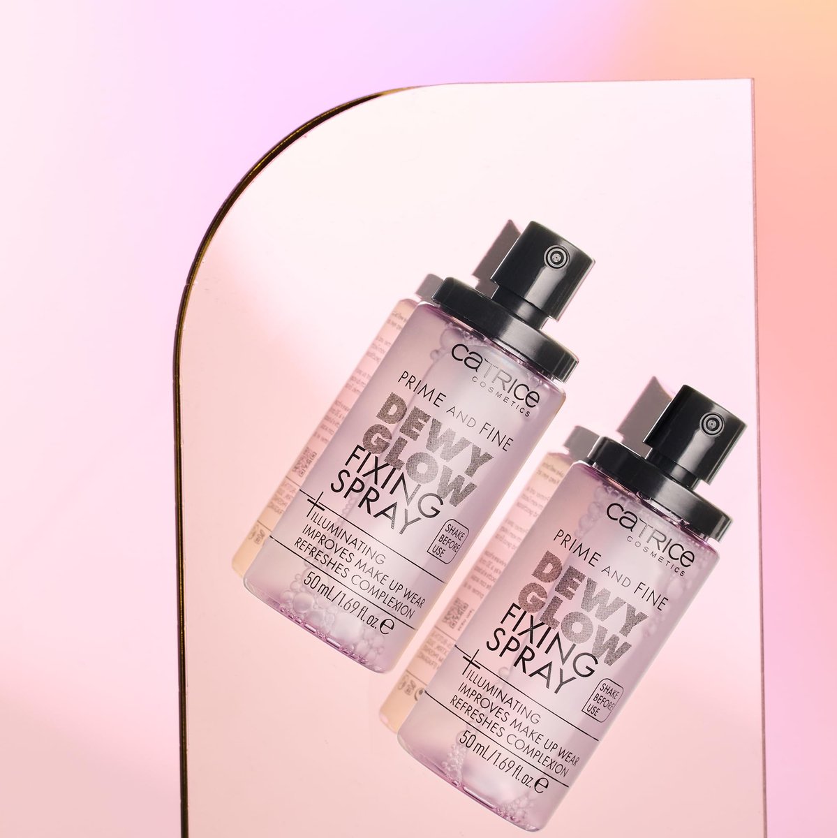 Catrice Prime & Fine Illuminating Dewy Glow Spray – Transparent, Fast-Drying Fixing Mist for a Radiant Finish (50 ml) - görsel 12