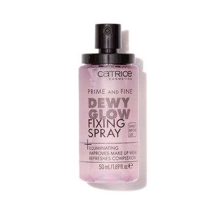 Catrice Prime & Fine Illuminating Dewy Glow Spray – Transparent, Fast-Drying Fixing Mist for a Radiant Finish (50 ml)