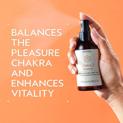 Aveda Chakra 2 Balancing Pure-Fume Mist: Balanced - Body & Room Spray with Sandalwood, Organic Orange & Geranium, 3.4 Fl Oz Avelisse