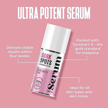 Dark Spot Corrector & Remover for Face - Stubborn Dark Spots Serum with Kojic Acid, Alpha Arbutin, Mulberry Extract - Brightening Discoloration Correcting Serum (1 Fl Oz) Avelisse