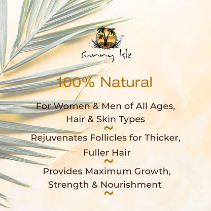 Sunny Isle Jamaican Black Castor Oil Root Repair Growth Oil - Nourishes Hair, Strengthens, Prevents Hair Loss - 4 oz
