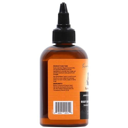 Sunny Isle Jamaican Black Castor Oil Root Repair Growth Oil - Nourishes Hair, Strengthens, Prevents Hair Loss - 4 oz