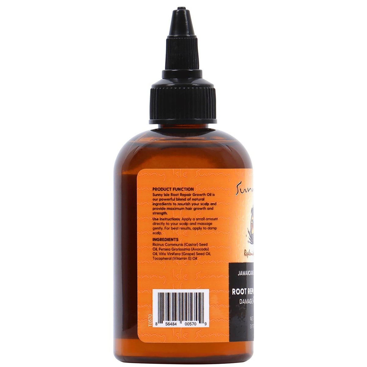 Sunny Isle Jamaican Black Castor Oil Root Repair Growth Oil - Nourishes Hair, Strengthens, Prevents Hair Loss - 4 oz - görsel 10