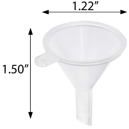 JUVITUS 2 oz Frosted Clear Glass Boston Round Bottles with Black Treatment Pump (24 Pack) + Funnel - Refillable Empty Storage Containers