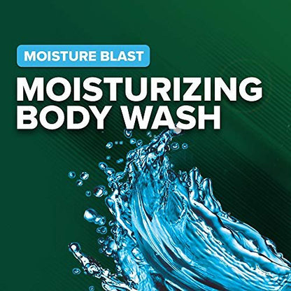 Irish Spring Body Wash Moisture Blast, 18 fl oz (Pack of 4) - Refreshing Men's Body Wash with Long-Lasting Scent Avelisse