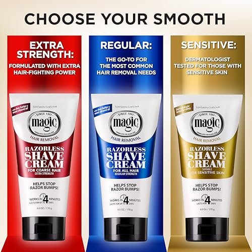 SoftSheen-Carson Magic Razorless Shaving Cream, Depilatory Hair Removal Cream for Coarse, Curly Hair, Works in 4 Minutes, 6 oz (Pack of 2) - görsel 10