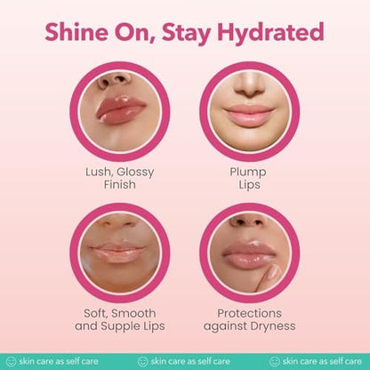 Patchology Lip Gloss for Women – Hydrating Clear Lip Balm with Aloe, Honey & Goji Berry Oil, 0.32 Fl Oz