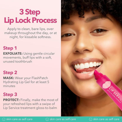 Patchology Lip Gloss for Women – Hydrating Clear Lip Balm with Aloe, Honey & Goji Berry Oil, 0.32 Fl Oz