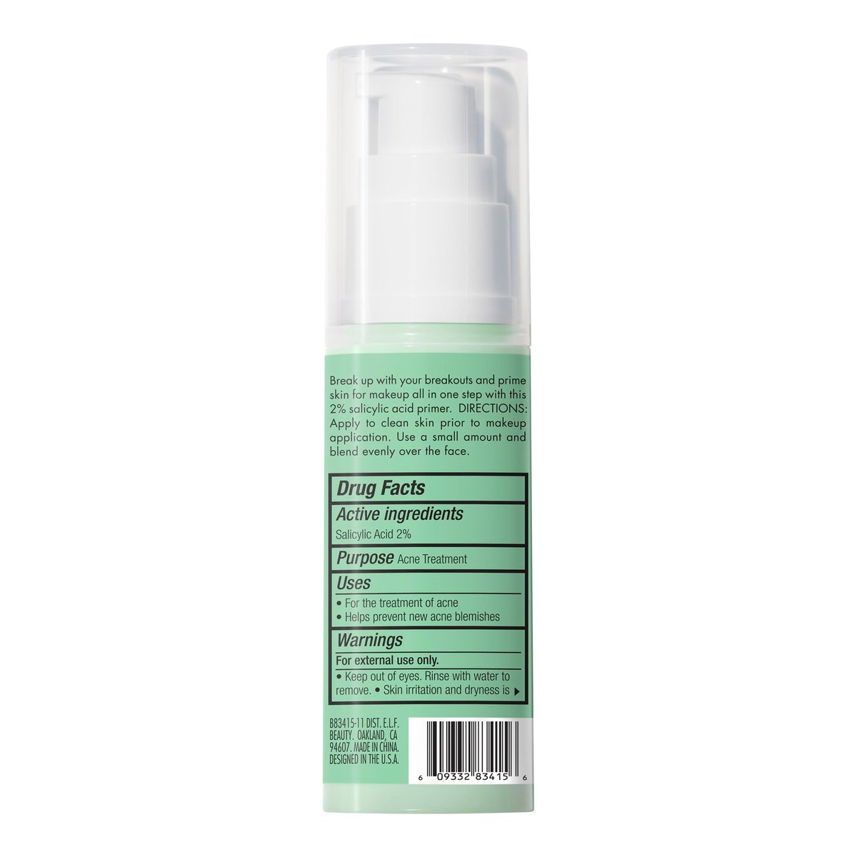 e.l.f. Blemish Control Face Primer – Soothing & Hydrating Makeup Primer for Fighting Blemishes, Grips Makeup to Last, Vegan & Cruelty-Free, 0.47 Fl Oz - görsel 7