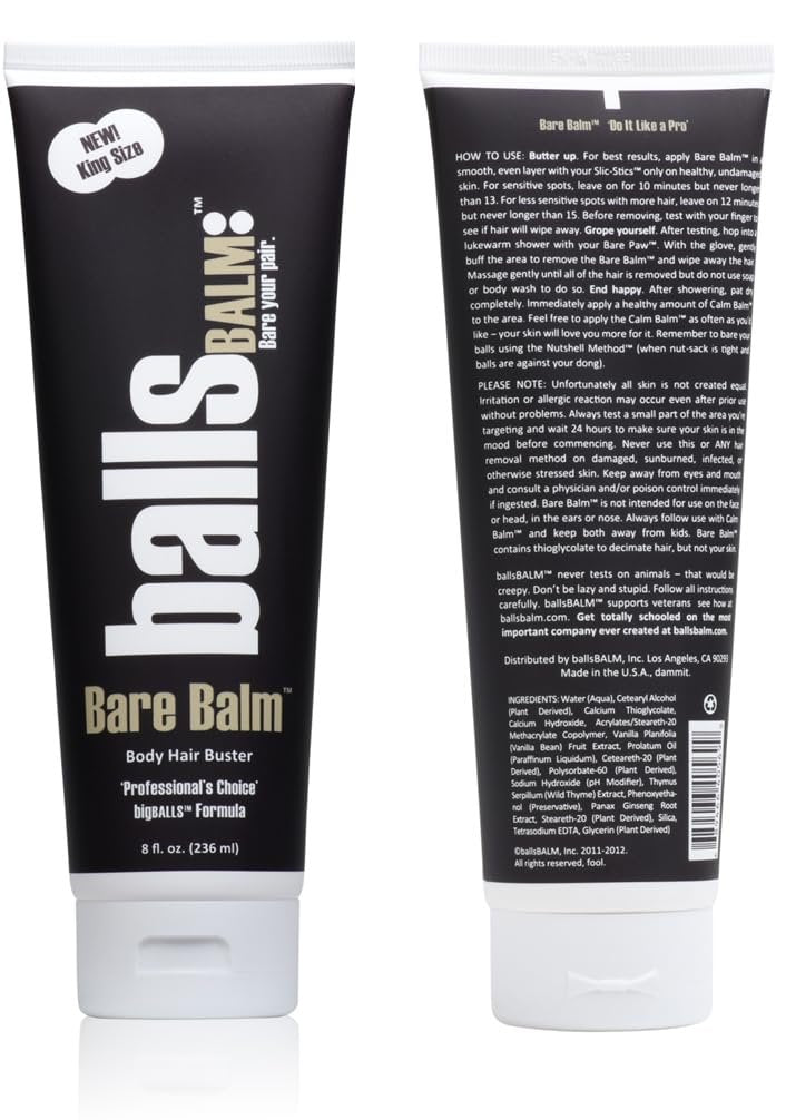 Bare Balm - Body Hair Management Cream (Professional's Choice || Big Balls Formula) Avelisse