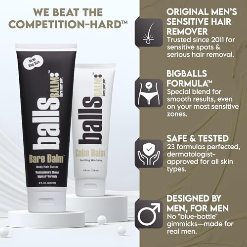 Bare Balm - Body Hair Management Cream (Professional's Choice || Big Balls Formula) Avelisse