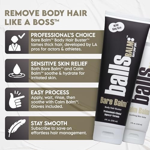 Bare Balm - Body Hair Management Cream (Professional's Choice || Big Balls Formula) Avelisse
