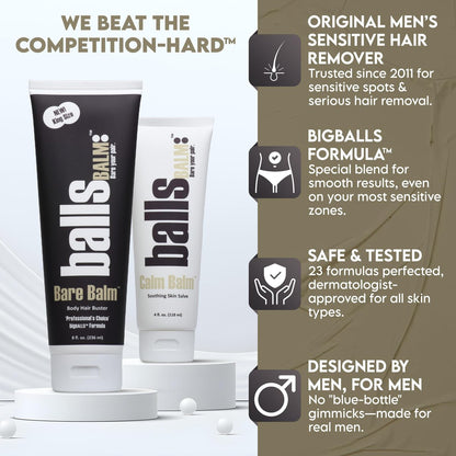 Bare Balm - Body Hair Management Cream (Professional's Choice || Big Balls Formula) Avelisse