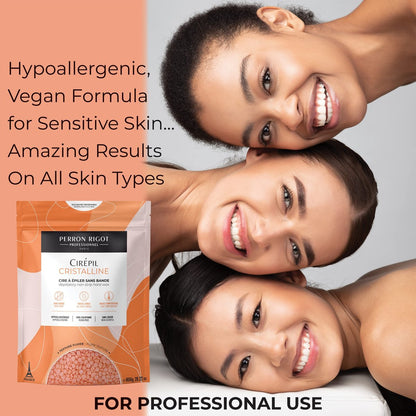 Cirepil Cristalline Hard Wax Beads - 800g / 28.22 oz - Unscented, Rosin-Free, Low-Temp Stripless Hair Removal for Sensitive Skin Avelisse