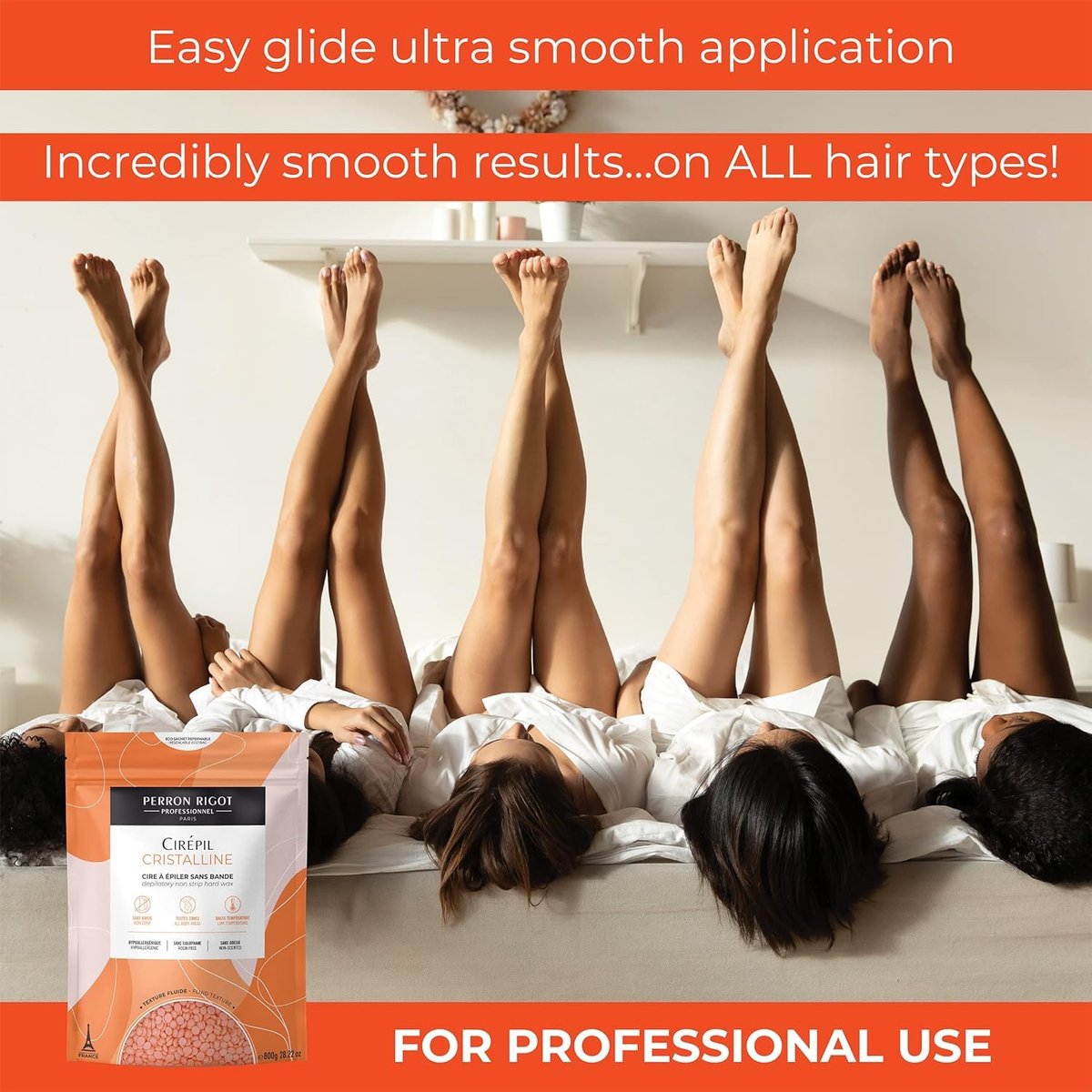 Cirepil Cristalline Hard Wax Beads - 800g / 28.22 oz - Unscented, Rosin-Free, Low-Temp Stripless Hair Removal for Sensitive Skin Avelisse