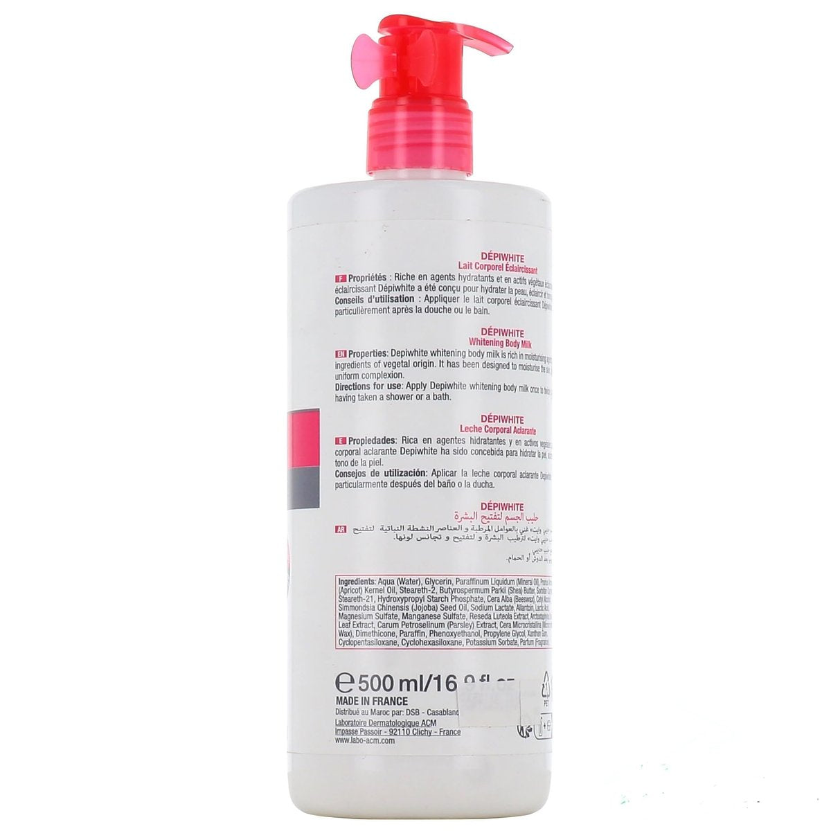 Depiwhite ACM Lait Corporel Eclaircissant Anti Taches - Brightening Body Lotion for Dark Spots, 16.9 Fl Oz Avelisse