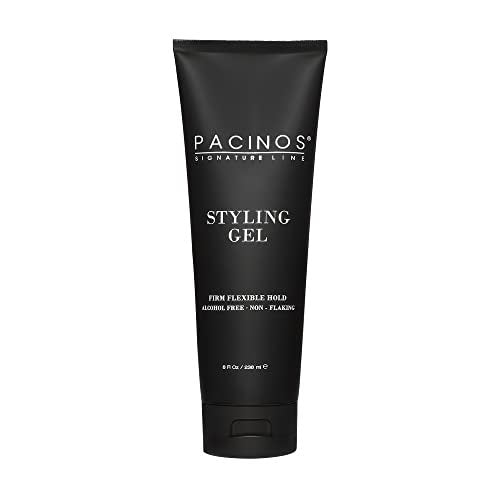 Pacinos Styling Gel - Medium Shine All Day Hold, Conditions and Moisturizes Hair while Adding Volume and Texture, No Dry Flakes or Residue, All Hair Types, 8 fl. Oz - görsel 2
