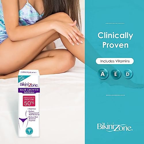 Bikini Zone Hair Growth Inhibitor Cream - Stop Hair Regrowth on Face, Legs, Lips & Chin - Reduces Hair Density & Length - Painless Moisturizer After Waxing & Shaving (1 oz) - görsel 8