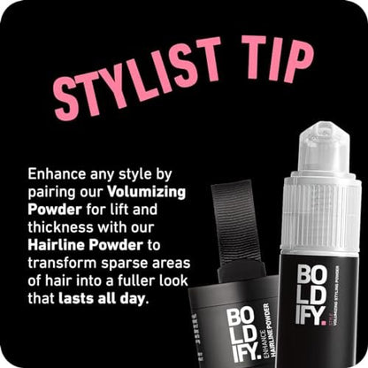 Boldify Hair Texture Powder and Volumizer - Root Lifting Powder for Fine, Thinning Hair - Travel Size Volumizing Powder for Women & Men Avelisse