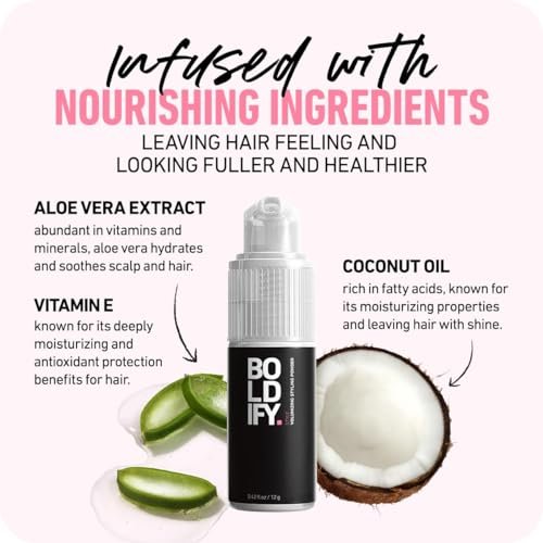 Boldify Hair Texture Powder and Volumizer - Root Lifting Powder for Fine, Thinning Hair - Travel Size Volumizing Powder for Women & Men Avelisse