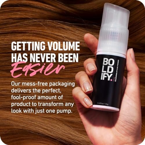 Boldify Hair Texture Powder and Volumizer - Root Lifting Powder for Fine, Thinning Hair - Travel Size Volumizing Powder for Women & Men Avelisse