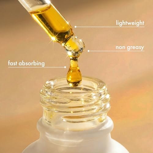 Admire My Skin Vitamin C Gua Sha Oil for Face - Organic Facial Oil with Argan & Rosehip Oils for Glowing, Dewy Skin - 1 oz Avelisse