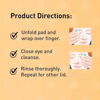 OCuSOFT Lid Scrub Oust Eyelid Cleanser Pre-Moistened Pads, 30 Count – Gentle Eyelid Wipes for Clean, Comfortable Eyes Avelisse