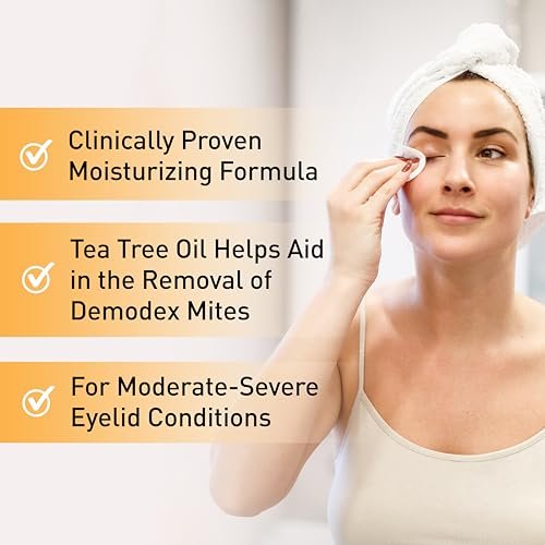 OCuSOFT Lid Scrub Oust Eyelid Cleanser Pre-Moistened Pads, 30 Count – Gentle Eyelid Wipes for Clean, Comfortable Eyes Avelisse