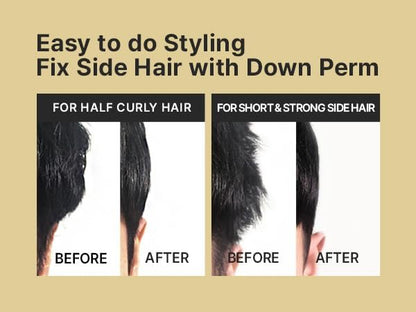 DASHU Down Perm Cream for Men – 3.5 oz Korean Hair Straightening Perm Kit, Ultra Bond Gel, Tame Frizzy Hair, 10-Minute Quick Down Perm, Long-Lasting Hold Avelisse