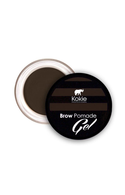 Kokie Cosmetics Brow Pomade Gel - Dark Brunette - Long-Lasting Eyebrow Tint & Styler