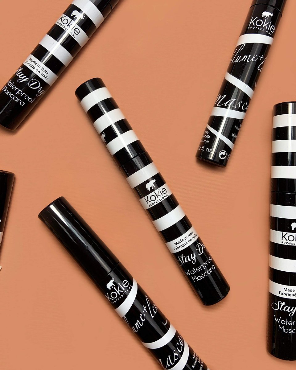 Kokie Cosmetics Stay Dry Waterproof Mascara - Waterproof Black, 0.32 oz - görsel 7